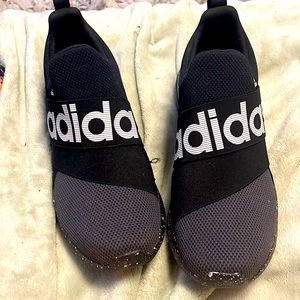 Gently worn twice, fit is a little bigger than wanted. One scuff I will picture.